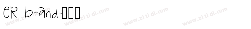 ER Brand字体转换